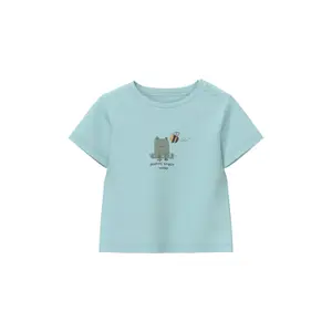 Front Printed T-Shirt with Snap Buttons on Sides for Baby s.Oliver image-2