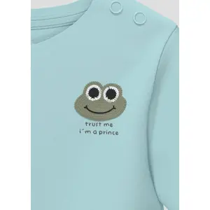 Μακρυμάνικο T-shirt με στρογγυλή λαιμόκοψη και εκτύπωση μπροστά για μωρά s.Oliver image-3