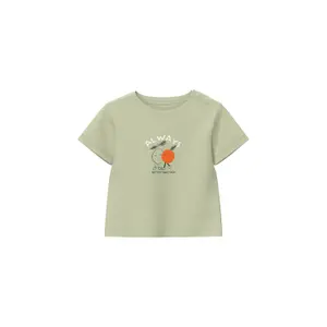 Front Printed T-Shirt with Snap Buttons on Sides for Baby s.Oliver image-2