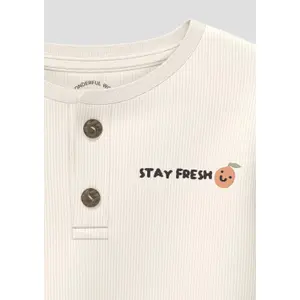 T-shirt con pattina e ricamo per neonati s.Oliver image-3