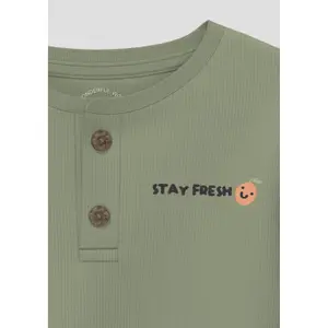 T-shirt con pattina e ricamo per neonati s.Oliver image-3