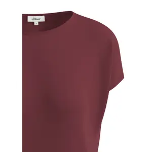 T-shirt από ρέον ύφασμα με χυτές ώμους γυναικείο s.Oliver image-4