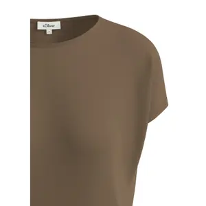 T-shirt από ρέον ύφασμα με χυτές ώμους γυναικείο s.Oliver image-4