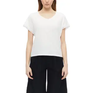 Zonder mouwen T-shirt van gemêleerd katoen V-hals casual pasvorm dames s.Oliver image-2