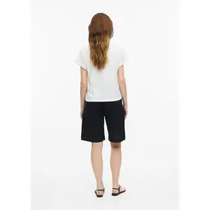 Zonder mouwen T-shirt van gemêleerd katoen V-hals casual pasvorm dames s.Oliver image-4
