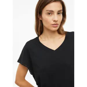 Zonder mouwen T-shirt van gemêleerd katoen V-hals casual pasvorm dames s.Oliver image-3