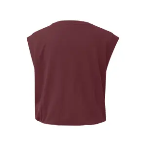 Camiseta sin mangas de jersey interlock con logo y dobladillo elástico mujer s.Oliver image-1