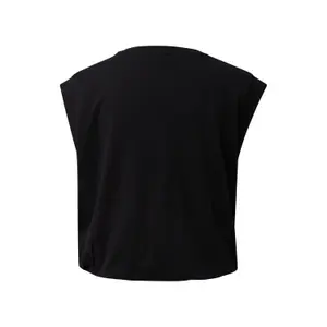 Camiseta sin mangas de jersey interlock con logo y dobladillo elástico mujer s.Oliver image-1