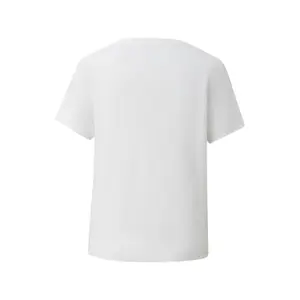 Γυναικείο T-shirt με V λαιμόκαμψη από λινό με μπροστινή επένδυση s.Oliver image-1