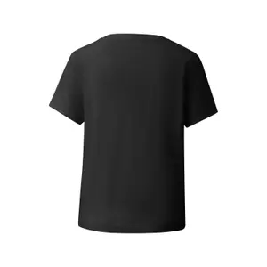 Γυναικείο T-shirt με V λαιμόκαμψη από λινό με μπροστινή επένδυση s.Oliver image-1