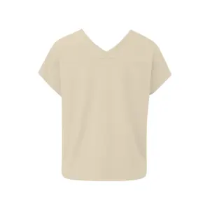 Γυναικείο T-shirt με δομημένο V λαιμό και χαλαρή γραμμή s.Oliver image-1