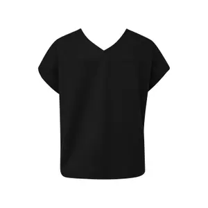 Γυναικείο T-shirt με δομημένο V λαιμό και χαλαρή γραμμή s.Oliver image-1