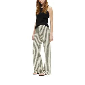 Gestreifter Jersey-Hosen mit weitem Bein und elastischem Bund für Frauen s.Oliver image-6
