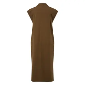 Midikleid mit V-Ausschnitt und Raffung für Frauen s.Oliver image-1