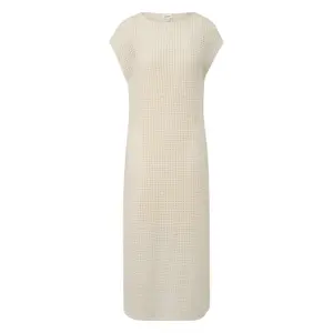 Leichte Jersey Kleid mit Lochmuster und Rundhalsausschnitt für Frauen s.Oliver image-0
