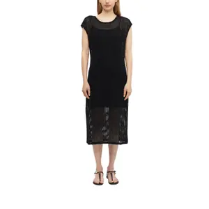 Leichte Jersey Kleid mit Lochmuster und Rundhalsausschnitt für Frauen s.Oliver image-2