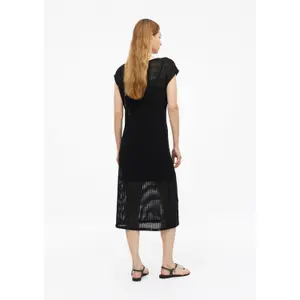 Leichte Jersey Kleid mit Lochmuster und Rundhalsausschnitt für Frauen s.Oliver image-4