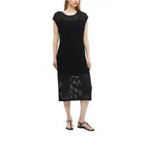 Leichte Jersey Kleid mit Lochmuster und Rundhalsausschnitt für Frauen s.Oliver image-6
