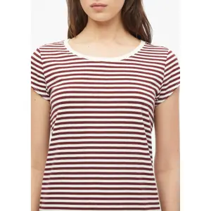 Γυναικείο T-shirt με ριγέ σχέδιο, από jersey, στρογγυλή λαιμόκοψη και ετικέτα s.Oliver image-3