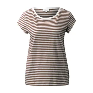 Γυναικείο T-shirt με ριγέ σχέδιο, από jersey, στρογγυλή λαιμόκοψη και ετικέτα s.Oliver image-0
