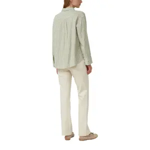 Gestreifte Leinenmischung Bluse mit Brusttasche für Damen s.Oliver image-5