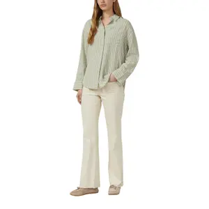 Gestreifte Leinenmischung Bluse mit Brusttasche für Damen s.Oliver image-6