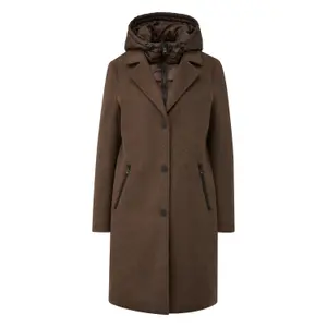 Women's Hybrid Wool Coat with Removable Hood s.Oliver