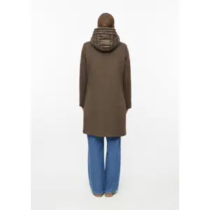 Women's Hybrid Wool Coat with Removable Hood s.Oliver image-4