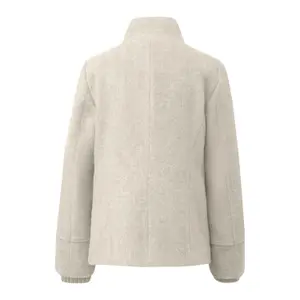 Giacca in lana con polsini a costine collo diritto taglio slim donna s.Oliver image-1