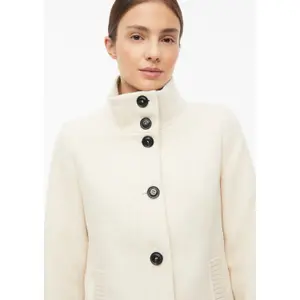 Giacca in lana con polsini a costine collo diritto taglio slim donna s.Oliver image-3