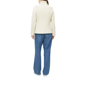 Giacca in lana con polsini a costine collo diritto taglio slim donna s.Oliver image-5