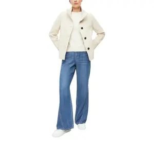 Giacca in lana con polsini a costine collo diritto taglio slim donna s.Oliver image-6