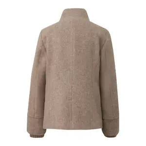 Giacca in lana con polsini a costine collo diritto taglio slim donna s.Oliver image-1