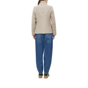 Giacca in lana con polsini a costine collo diritto taglio slim donna s.Oliver image-5