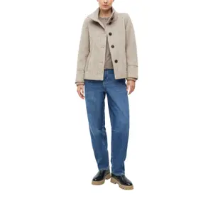 Giacca in lana con polsini a costine collo diritto taglio slim donna s.Oliver image-6