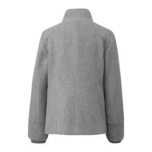Giacca in lana con polsini a costine collo diritto taglio slim donna s.Oliver image-1