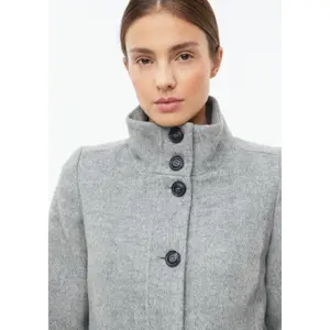 Giacca in lana con polsini a costine collo diritto taglio slim donna s.Oliver image-3