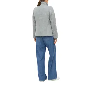 Giacca in lana con polsini a costine collo diritto taglio slim donna s.Oliver image-5