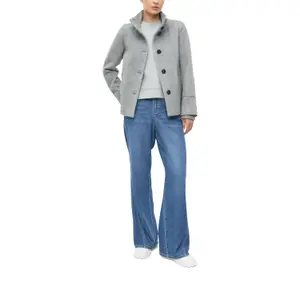 Giacca in lana con polsini a costine collo diritto taglio slim donna s.Oliver image-6
