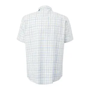 Chemise en coton à carreaux avec col italien et ourlet arrondi s.Oliver image-1