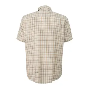 Chemise en coton à carreaux avec col italien et ourlet arrondi s.Oliver image-1
