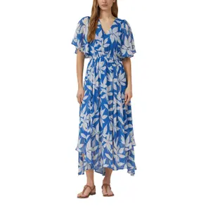 Damen Chiffon Kleid mit Allover-Print und Raffung s.Oliver image-2
