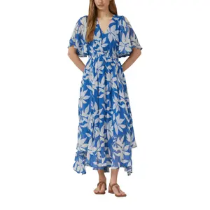 Damen Chiffon Kleid mit Allover-Print und Raffung s.Oliver image-6