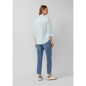 Leinenmix-Bluse mit 3/4-Ärmeln und Kragen für Damen s.Oliver image-4