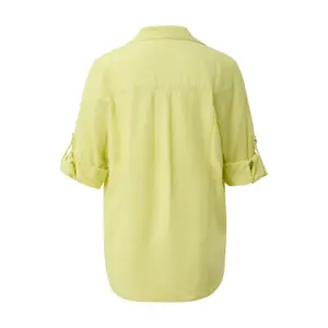 Leinenmix-Bluse mit 3/4-Ärmeln und Kragen für Damen s.Oliver image-1