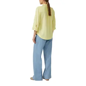 Leinenmix-Bluse mit 3/4-Ärmeln und Kragen für Damen s.Oliver image-5