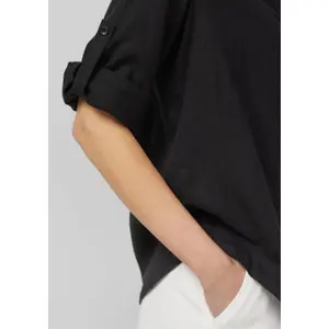 Leinenmix-Bluse mit 3/4-Ärmeln und Kragen für Damen s.Oliver image-3