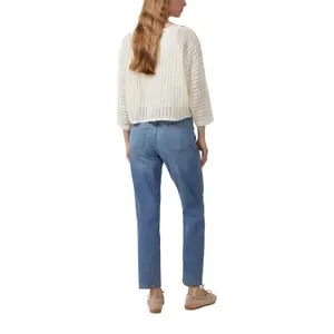 Oversized Knit Jumper with Boat Neck and 3/4 Sleeves Women s.Oliver image-5