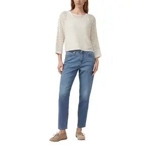 Oversized Knit Jumper with Boat Neck and 3/4 Sleeves Women s.Oliver image-6