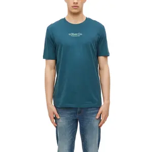 T-shirt από jersey με εκτυπωμένο λογότυπο και στρογγυλή λαιμόκοψη s.Oliver image-2